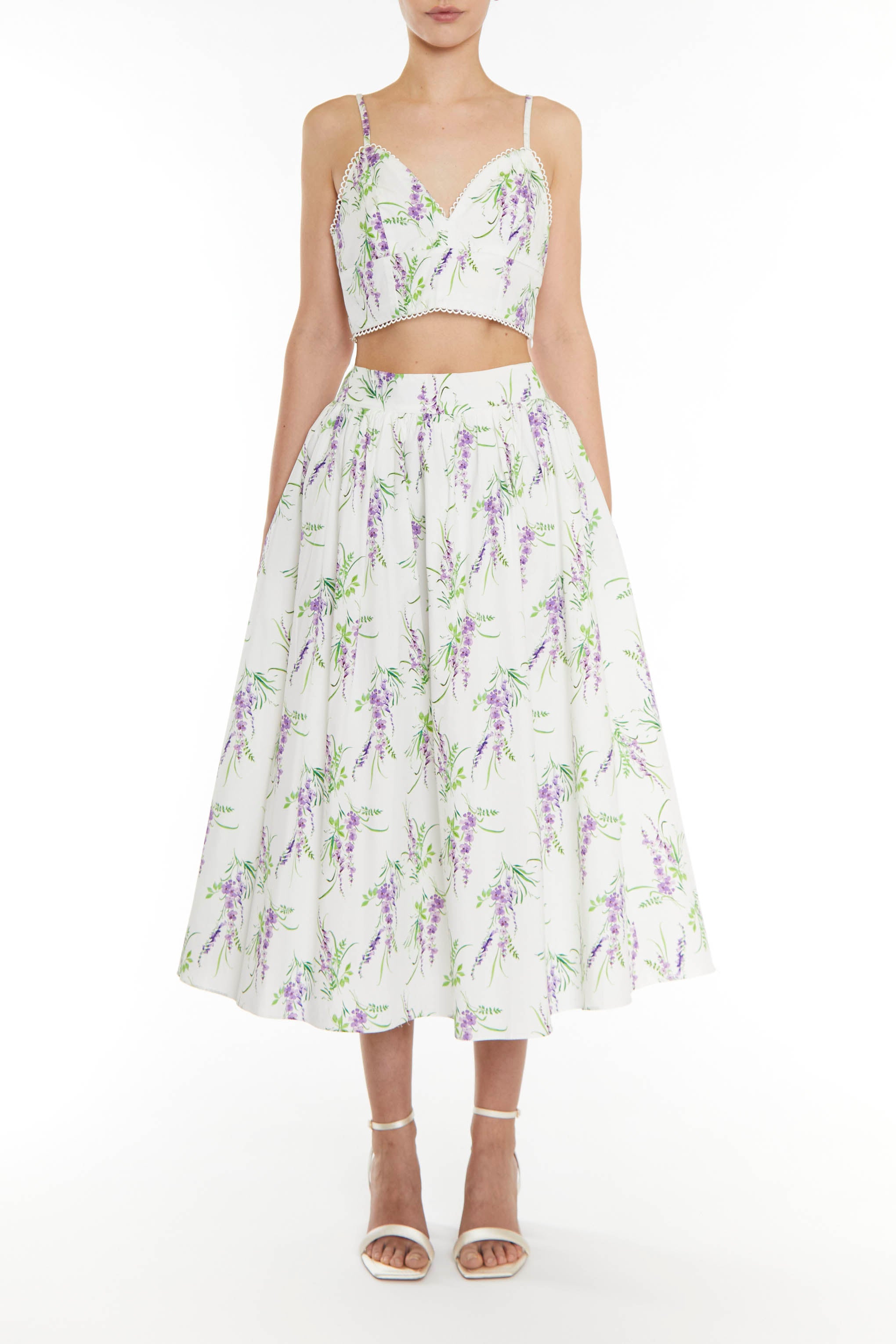 Midi skater skirt for cheap wedding