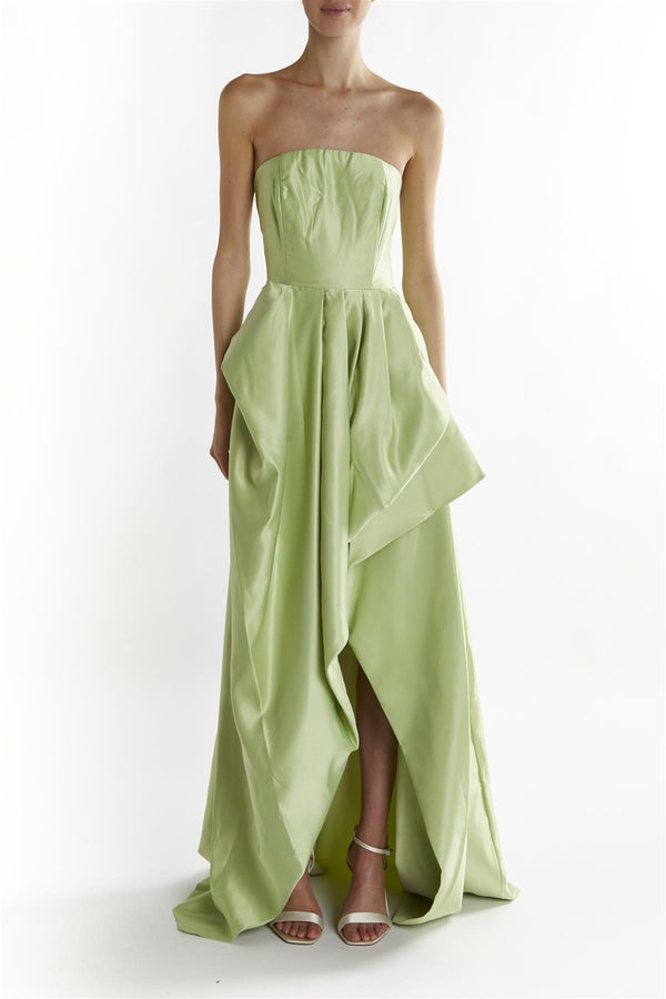 Soft-Green Emma Hi-Low Hem Maxi