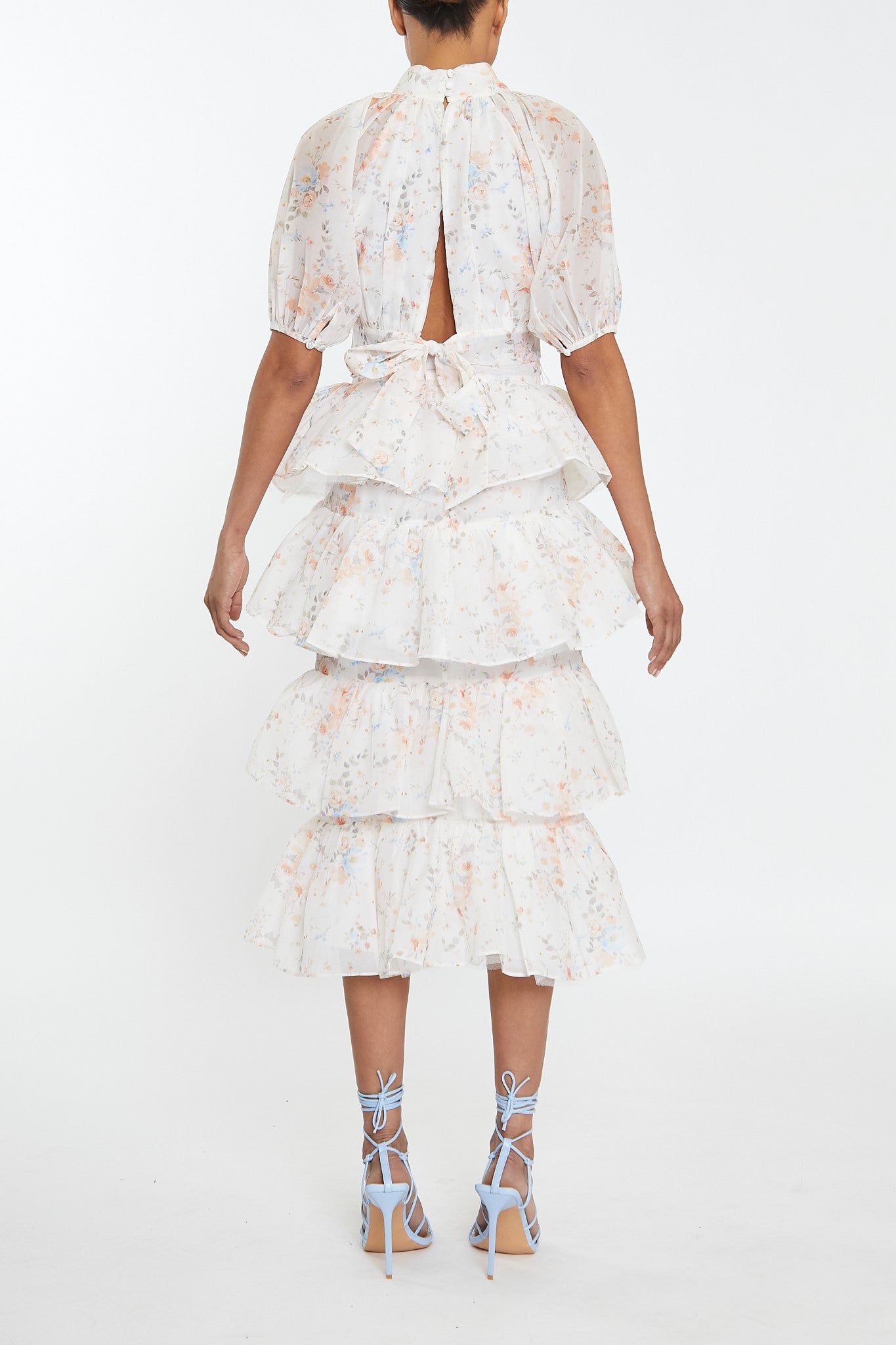 Ruffle organza outlet skirt